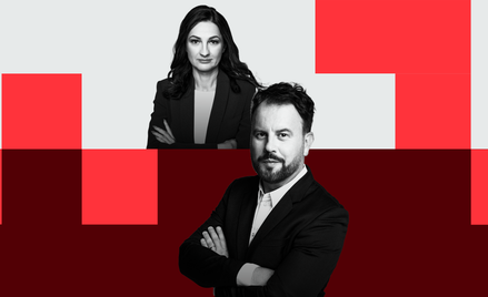 Marzena Tabor-Olszewska, redaktor prowadząca „Rzeczpospolitej” i Jacek Nizinkiewicz, dziennikarz dzi