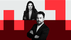 Marzena Tabor-Olszewska, redaktor prowadząca „Rzeczpospolitej” i Jacek Nizinkiewicz, dziennikarz dzi