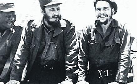 Fidel Castro i Che Guevara w San Julian na Kubie, sierpień 1960