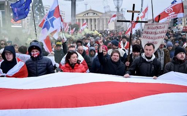 Białoruska opozycja protestuje przeciwko integracji z Rosją