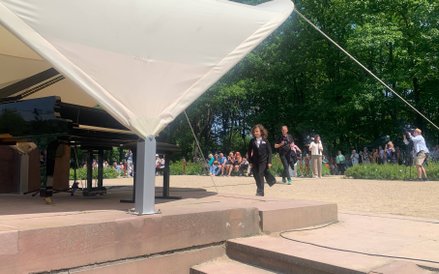 9-letni Mikołaj Pieczka wszedł na scenę pewnym krokiem