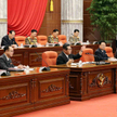 Kim Dzong Un w czasie posiedzenia plenum KC Partii Pracujących Korei
