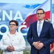 Były premierzy PiS - Mateusz Morawiecki i Beata Szydło