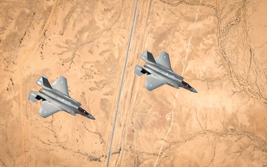 Amerykańskie i izraelskie F-35A podczas wspólnych ćwiczeń „Enduring Lightning”. Fot./Siły Powietrzne