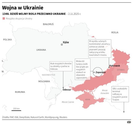 Tak wyglądała sytuacja na froncie w 1348 dniu wojny