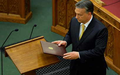 Wiktor Orban w węgierskim parlamencie