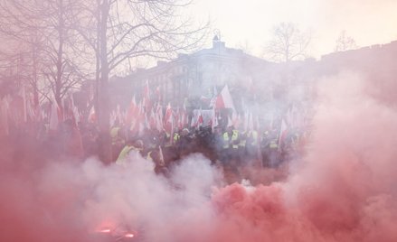 Protest rolników przed KPRM