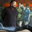 Ai Weiwei w galerii, którą zaprojektował w Chinese Arts and Archives Warehouse w Pekinie