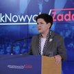 Premier Beata Szydło podczas konferencji prasowej pod hasłem "#Rok nowych zadań"