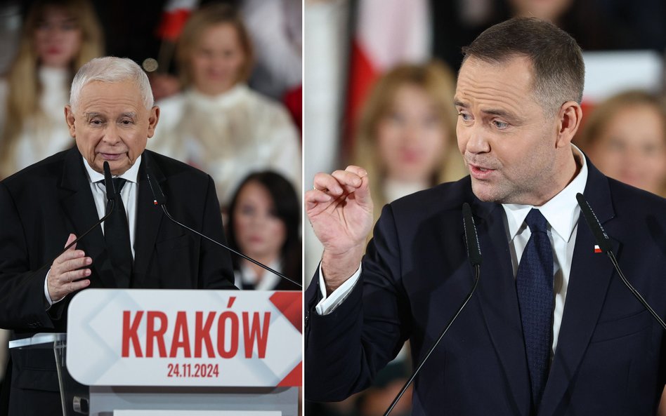 Jarosław Kaczyński i Karol Nawrocki. Ustępujący i nowy lider prawicy?
