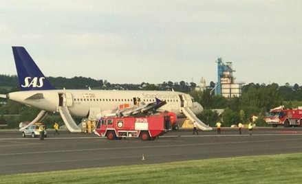 Gdańsk: Awaryjne lądowanie samolotu SAS