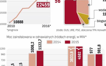 Energetyka wiatrowa na lądzie była najdynamiczniej rozwijającą się technologią OZE w Polsce