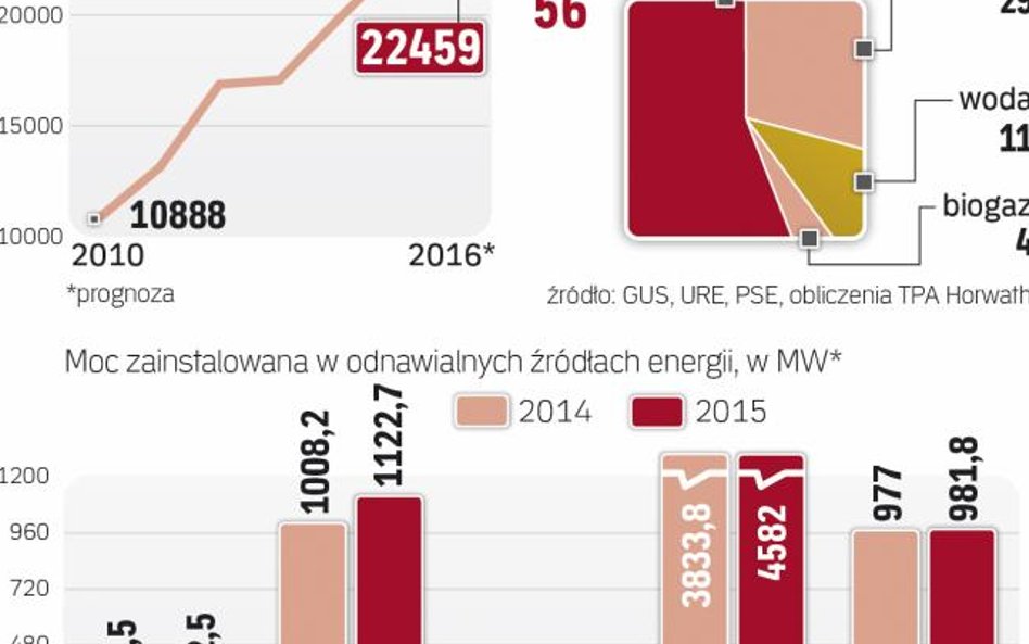 Energetyka wiatrowa na lądzie była najdynamiczniej rozwijającą się technologią OZE w Polsce