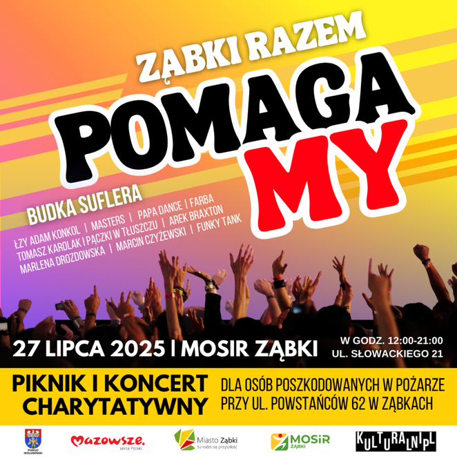 W niedzielę w Ząbkach odbędzie się charytatywny koncert zorganizowany z myślą o ofiarach niedawnego 