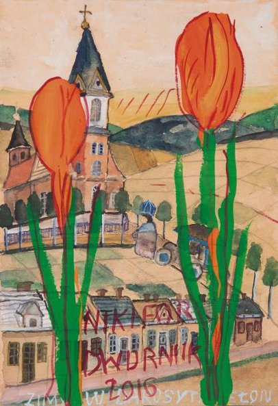 Dwurnik znowu maluje w duchu Nikifora.