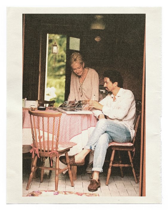 Marie-Lise Jonak z synem Baptiste, z którym współtworzy markę Ormaie