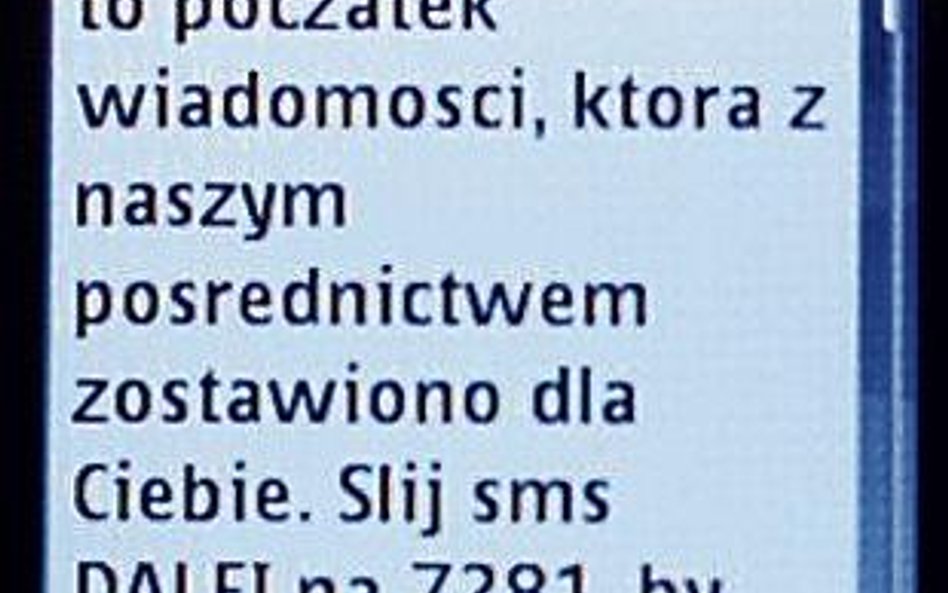 Odpowiedź na taki esemes uruchamia lawinę kolejnych