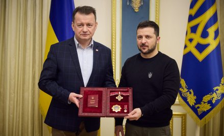 Wołodymyr Zełenski wręczył order Mariuszowi Błaszczakowi. „Szczególne zasługi osobiste”