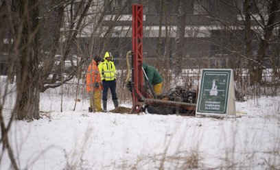 Pierwsze ekipy geologów pojawiły się przy Alei Wilanowskiej