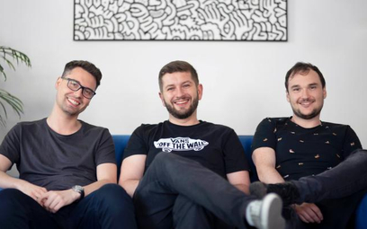Zarząd startupu Flairs, od lewej: Patryk Ziemkowski, Zbigniew Czarnecki oraz Daniel Capeletti