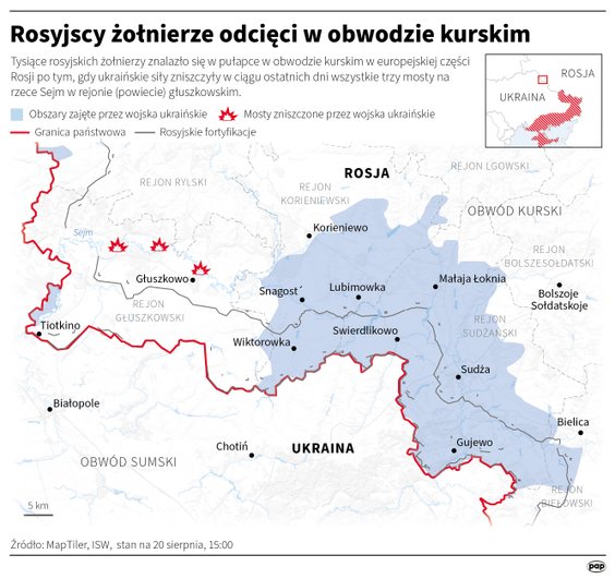 Rosjanie w pułapce nad rzeką Sejm (MAPA)