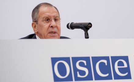 Szef MSZ Rosji Siergiej Ławrow podczas 24. Rady Ministerialnej OBWE w Wiedniu