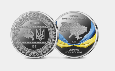 Bank Litwy pomaga Ukrainie. Piękna moneta kolekcjonerska
