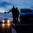 Patrol niemieckiej policji przy granicy z Polską