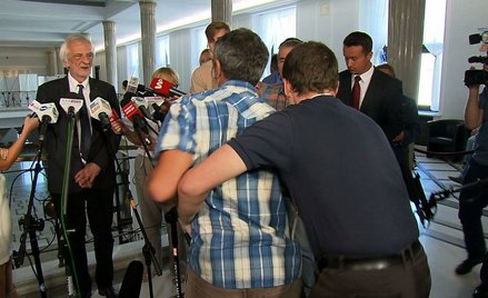 Szarpanina w Sejmie podczas konferencji Terleckiego