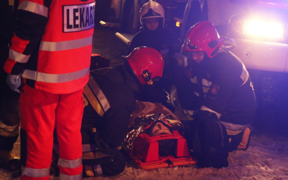 Wypadek busa pod Zakopanem, wielu rannych