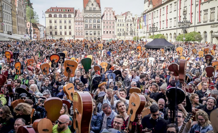 Bicie gitarowego rekordu świata we Wrocławiu w 2023 roku