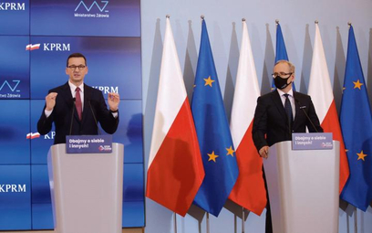 Premier Mateusz Morawiecki i minister zdrowia Adam Niedzielski nie widzą powodów do przejścia na obo