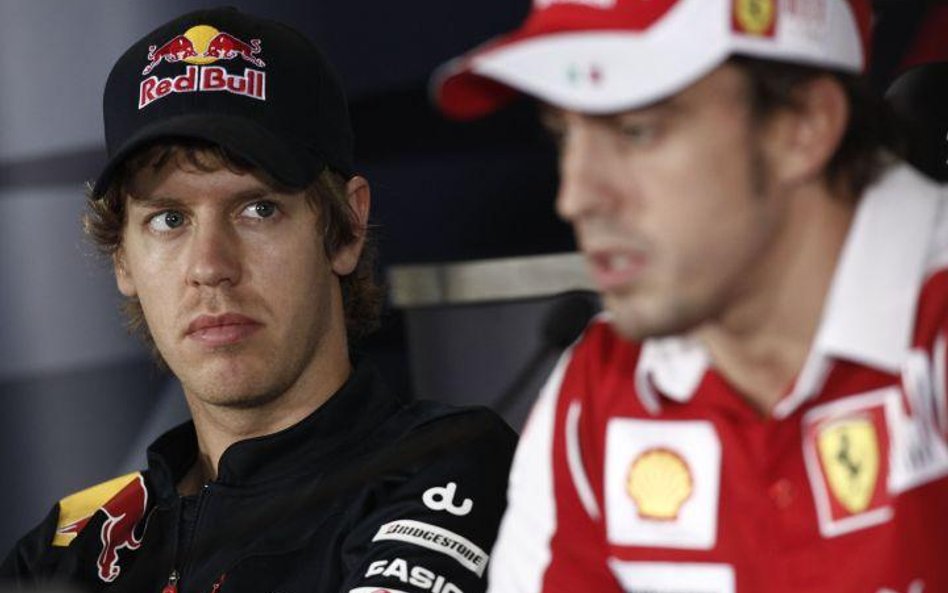 Sebastian Vettel z Fernando Alonso