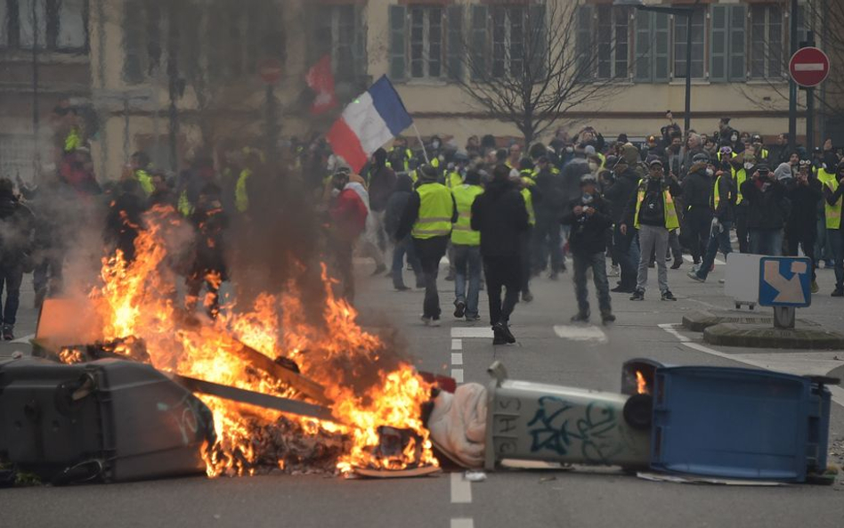 Sobotni protest "żółtych kamizelek" w Tuluzie