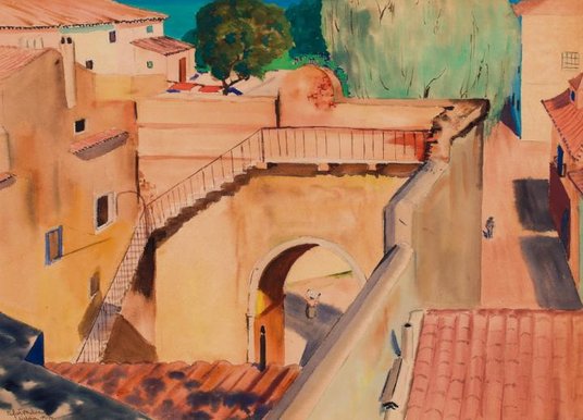 Rafał Malczewski namalował „Widok z Lizbony”.