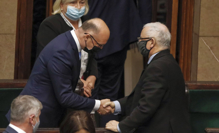 Senat odrzucił kandydaturę Piotra Wawrzyka (z lewej), wiceministra spraw zagranicznych