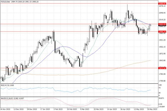 Notowania złota – dane dzienne