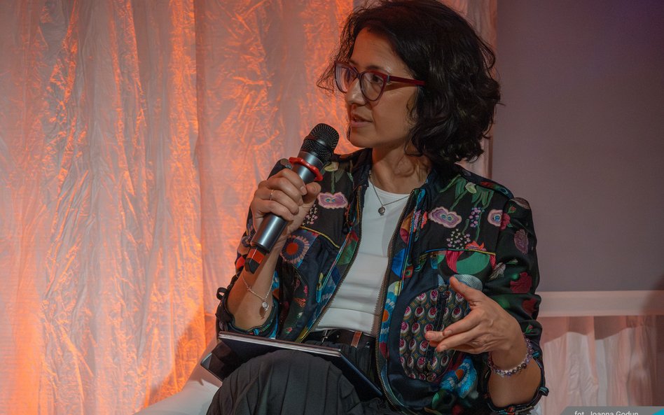 Agnieszka Czmyr-Kaczanowska, prezeska i współzałożycielka Talenti - Women's Talent Bank podczas deba