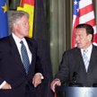 Prezydent USA Bill Clinton i kanclerz Niemiec Gerhard Schroeder