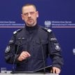 Komendant Główny Policji gen. insp. Marek Boroń podczas konferencji prasowej w budynku Ministerstwa 