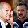 Kanclerz Niemiec Olaf Scholz i prezydent Ukrainy Wołodymyr Zełenski