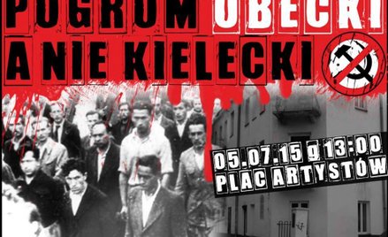 Plakat dzisiejszej manifestacji organizowanej przez Kieleckich Patriotów.