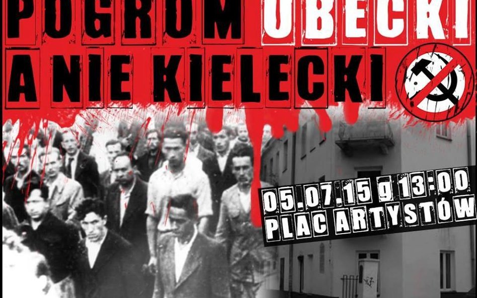 Plakat dzisiejszej manifestacji organizowanej przez Kieleckich Patriotów.