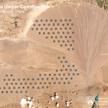 Zdjęcie satelitarne pokazujące kompleks nowych podziemnych wyrzutni międzykontynentalnych pocisków b
