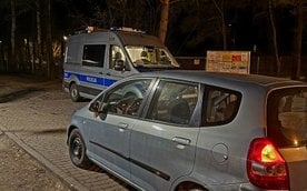 Zatrzymany kierowca poruszał się Hondą Jazz