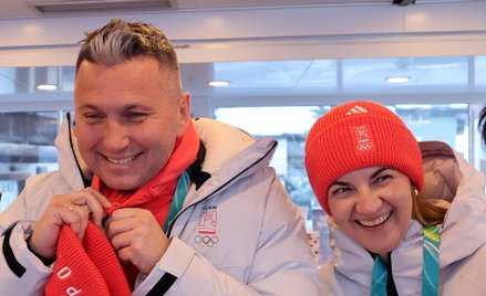 Radosław Piesiewicz i Agnieszka Piesiewicz podczas zimowych Igrzysk Olimpijskich