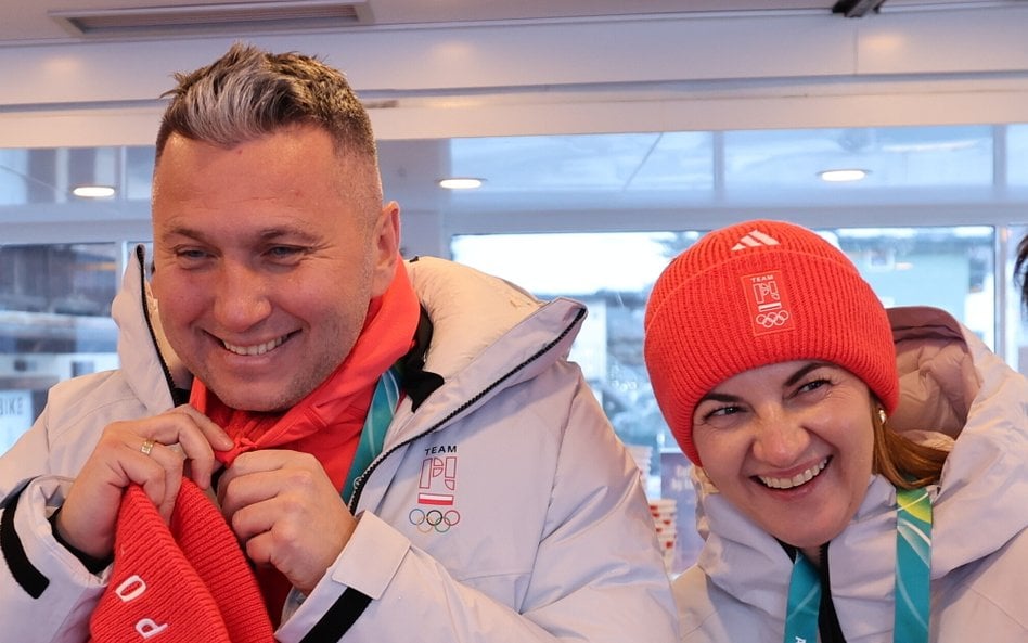 Radosław Piesiewicz i Agnieszka Piesiewicz podczas zimowych Igrzysk Olimpijskich