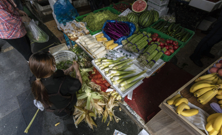 Bazar w Szanghaju w Chinach