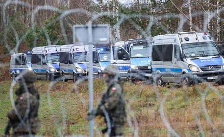 Policyjni kontrterroryści jadą na granicę z Białorusią