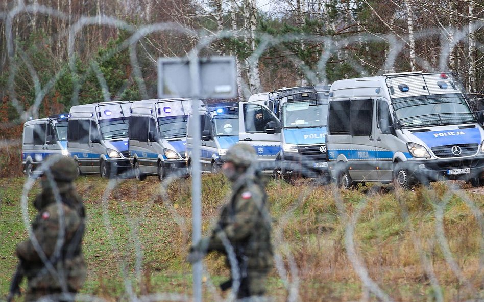 Policyjni kontrterroryści jadą na granicę z Białorusią